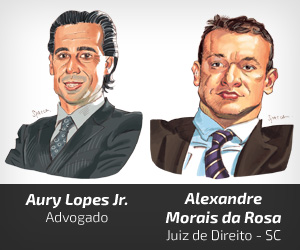 Aury Lopes Jr e Alexandre Morais da Rosa [Spacca]