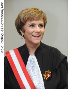Brasília - A nova ministra do Tribunal Superior do Trabalho, Delaíde Alves Miranda Arantes, durante cerimônia de posse - Fabio Rodrigues Pozzebom/ABr