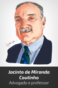 Caricatura Jacinto de Miranda Coutinho [Spacca]