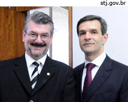 Marco Aurélio Gastaldi Buzzi (à esquerda) e Marco Aurélio Bellizze Oliveira, novos ministros do STJ
