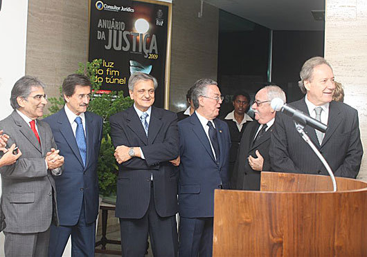 Ministros - Lançamento do Anuário da Justiça 2009 - U.Dettmar/SCO/STF