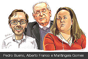 Pedro Bueno Andrade, Alberto Silva Franco e Mariangela Gomes - 05/07/2013 [Spacca]
