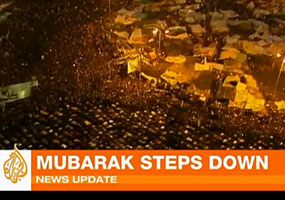 Queda de Hosni Mubarak Egito - Cairo - Aljazeera