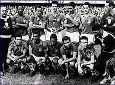 Seleção do Brasil campeã em 1958 - Divulgação/CBF