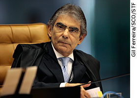 Vice-presidente do STF, ministro Ayres Britto em sessão plenária. (08/09/2010) - Gil Ferreira/SCO/STF